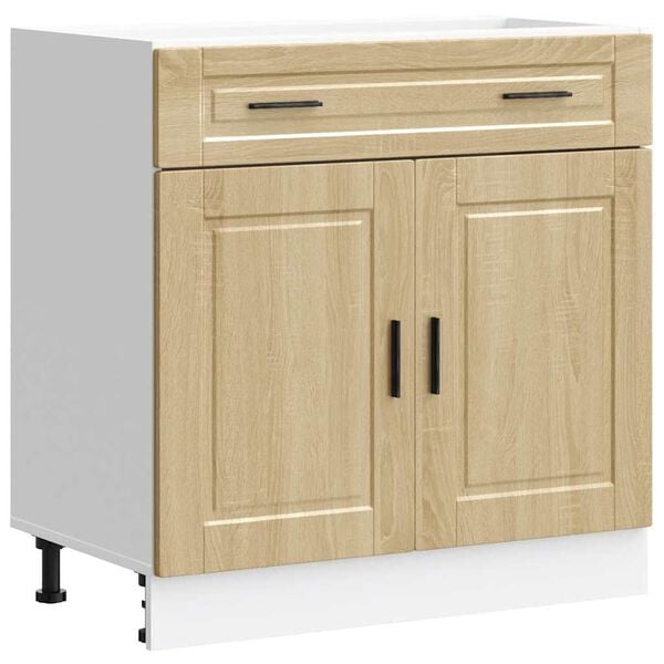 vidaXL Kitchen Base Cabinet Sonoma oak Engineered wood Medium