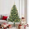 vidaXL Christmas Tree with 300 LEDs with Stand Green 70.9" PVC
