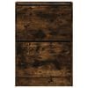 vidaXL Shoe Cabinet Smoked Oak Engineered Wood Slim Shoe Cabinet