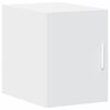 vidaXL Slim Storage Cabinet White 11.8"x16.7"x88.6" Engineered Wood