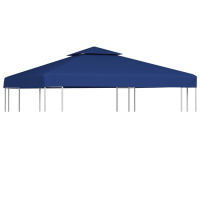 vidaXL Gazebo Cover Canopy Replacement 9.14 oz/yd² Dark Blue 10'x10'