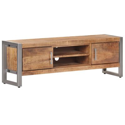 vidaXL TV Cabinet 47.2"x11.8"x15.7" Rough Mango Wood