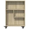 vidaXL Narrow Storage Trolley Sonoma Oak Engineered Wood Narrow