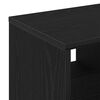 vidaXL Side Table Black oak 19.7" x 11.8" x 19.7" Engineered wood