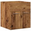 vidaXL 2 Piece Bathroom Furniture Set Old Wood Engineered Wood