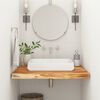 vidaXL Bathroom Countertop Natural Acacia Solid Acacia wood 23.6 x 23.6 in
