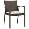 vidaXL Garden Dining Set Brown PE rattan Large Durable