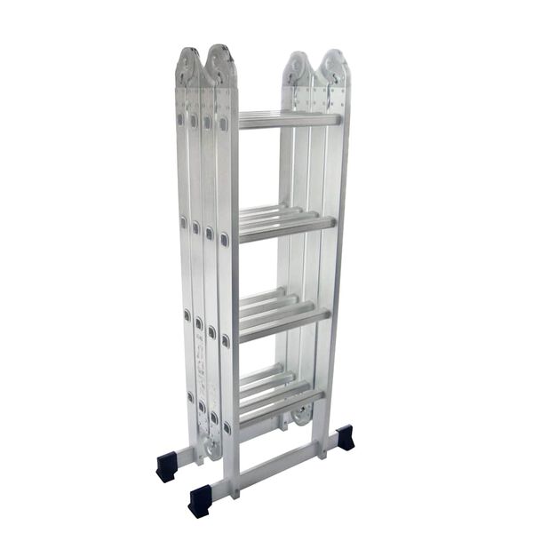 vidaXL Aluminium Step Ladder 8 Steps 330.7 lb