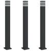 vidaXL Outdoor Floor Lamp Set of 3 Black