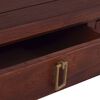 vidaXL Coffee Table Classical Brown Solid Mahogany Wood Small Storage