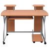 vidaXL Computer Desk Brown Engineered Wood Medium Computer Desk