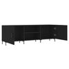 vidaXL TV Cabinet Black Engineered wood 59.1 x 11.8 x 19.7 in TV Cabinet