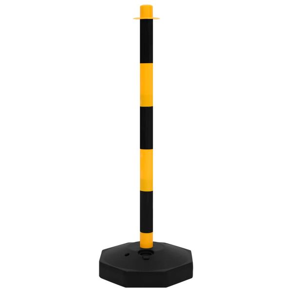 vidaXL Chain Post Set with 32.8 ' Plastic Chain