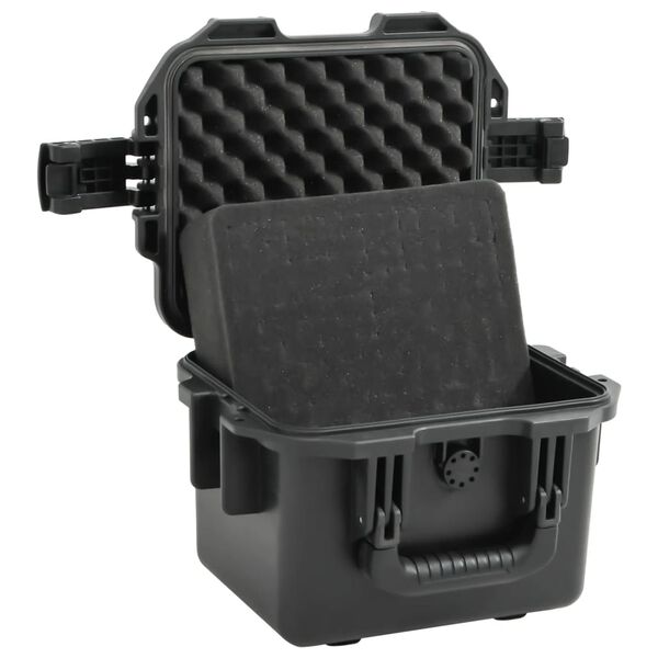 vidaXL Portable Flight Case Black 11.8"x9.6"x7.9" PP