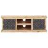 vidaXL TV Cabinet Natural brown and black