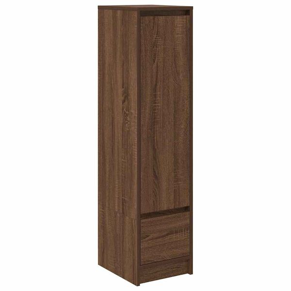 vidaXL Highboard Brown Oak Engineered Wood Tall Highboard Rectangular