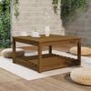 vidaXL Garden Table Honey Brown Solid Pine Wood Medium Garden Table