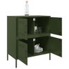 vidaXL Sideboard Olive Green Steel Medium Sideboard Rectangular