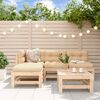 vidaXL Garden Lounge Set Natural Wood Solid Pine Wood, Plywood Large