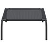 vidaXL Dog Bed Black Textilene and Powder-Coated Steel Small Dog Bed