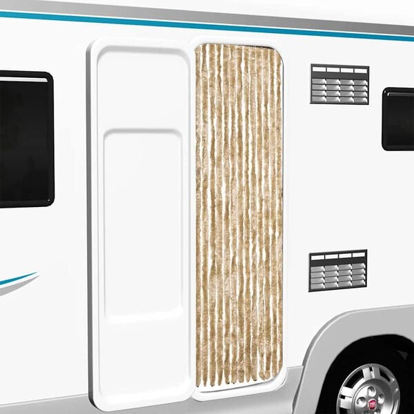 vidaXL Insect Curtain Beige 22.0x78.7" Chenille