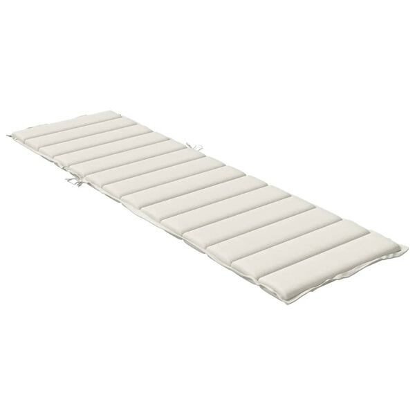 vidaXL Sun Lounger Cushion Melange Cream 100% Polyester