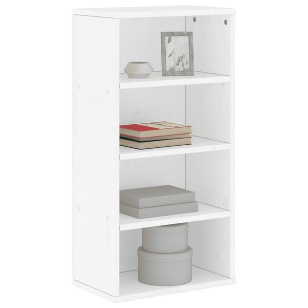 vidaXL Side Cabinet White Solid pine wood, engineered wood Compact