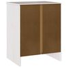 vidaXL Bedside Cabinet Drammen White 45 x 35 x 56 cm Solid pine wood