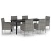 vidaXL Garden Dining Set Anthracite