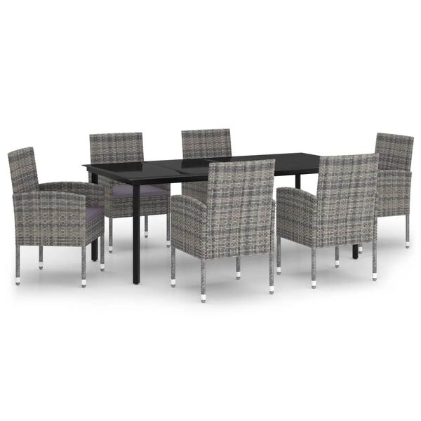 vidaXL Garden Dining Set Anthracite