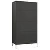 vidaXL Wardrobe Anthracite Steel Medium Height-Adjustable Shelves