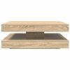 vidaXL Coffee Table Sonoma Oak Engineered Wood 35.4 x 35.4 in Rotatable