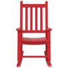 vidaXL Rocking Chair Red Poplar wood Small Durable Rocking Chair