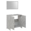 vidaXL Bathroom Furniture Set Concrete Grey Engineered Wood Medium