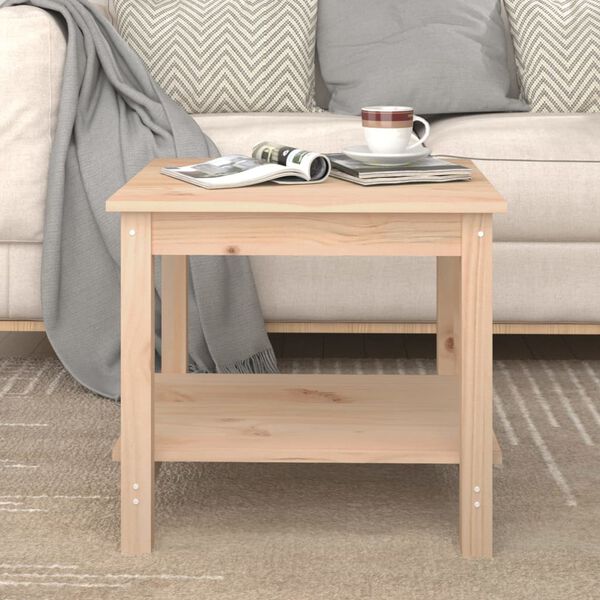 vidaXL Coffee Table Natural Pine Solid pine wood Small Coffee Table