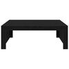 vidaXL Coffee Table Black Oak 39.37 x 39.37 x 13.78 in Engineered Wood
