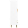 vidaXL Highboard White 27.6"x12.2"x45.3" Engineered Wood