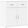 vidaXL Sideboard White Engineered Wood Medium Sideboard Rectangular