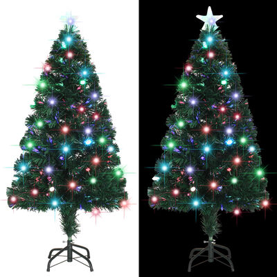 vidaXL Artificial Christmas Tree with Stand/LED 4 ft 135 Branches