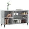 vidaXL Shoe Cabinet Concrete Gray Engineered Wood Medium Modern