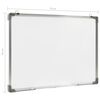 vidaXL Magnetic Dry-erase Whiteboard White 27.6x19.7" Steel