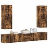 vidaXL TV Cabinet Set Set of 5 Smoked oak Engineered wood Standard
