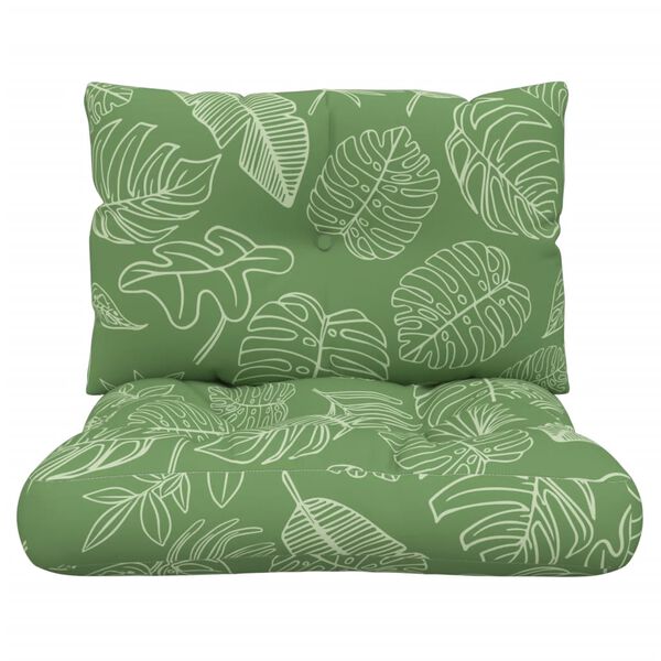 vidaXL Pallet Cushion Leaf Pattern Oxford fabric Standard