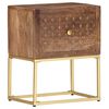 vidaXL Bedside Cabinet Brown Solid Mango Wood Medium Bedside Cabinet