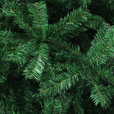 vidaXL Artificial Pre-lit Christmas Tree 196.9" Green