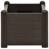vidaXL Raised Bed Mocha Polypropylene Medium UV-resistant materials