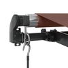 vidaXL Retractable Awning Brown Aluminum, PU coated polyester