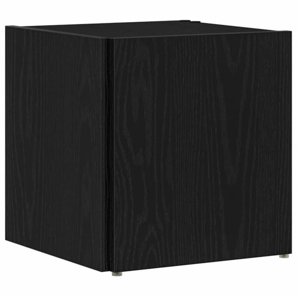 vidaXL Corner Shelves Black Oak 12.99 x 12.99 x 13.58 in