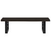 vidaXL Basin Shelf Wall Mounted Steel and Solid Wood Oak