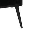 vidaXL TV Cabinet Black, Natural Wood Reclaimed Teak, Iron, Engineered Wood